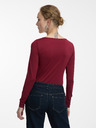 Orsay Bordo ženski top s dugim rukavima ORSAY