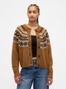 GAP Oversize kardigan Fair Isle s primjesom vune GAP