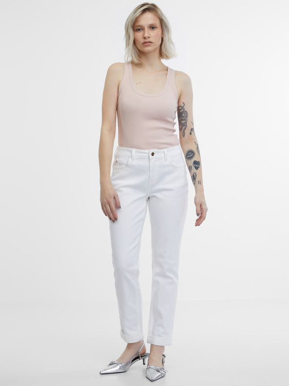 Orsay Bijele ženske boyfriend traperice ORSAY