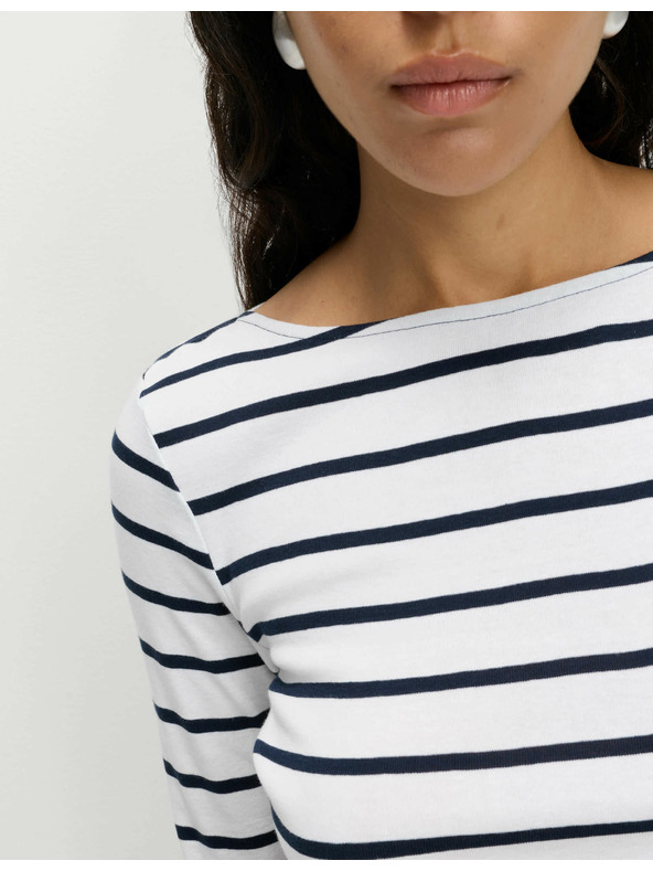 Marks & Spencer Marks & Spencer crna i bijela ženska majica na pruge