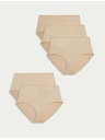Marks & Spencer Marks & Spencer gaćice bez vidljivog ruba od mikrovlakana, paket od 5 komada, bež