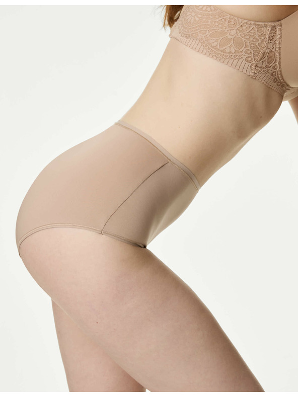 Marks & Spencer Marks & Spencer gaćice bez vidljivog ruba od mikrovlakana, paket od 5 komada, bež