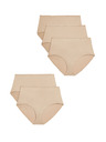 Marks & Spencer Marks & Spencer gaćice bez vidljivog ruba od mikrovlakana, paket od 5 komada, bež