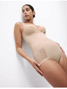 Marks & Spencer Nosite vlastiti grudnjak Body Marks & Spencer Beige Sheer Striped Reinforcement Body