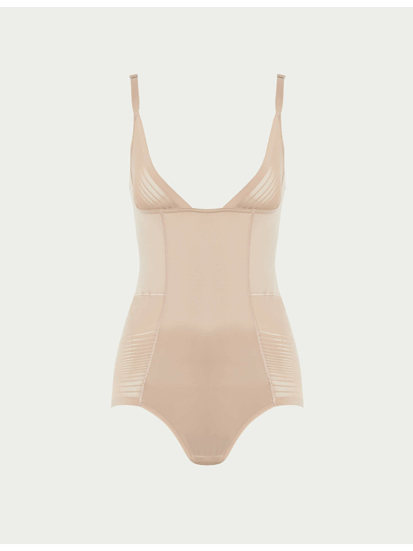Marks & Spencer Nosite vlastiti grudnjak Body Marks & Spencer Beige Sheer Striped Reinforcement Body
