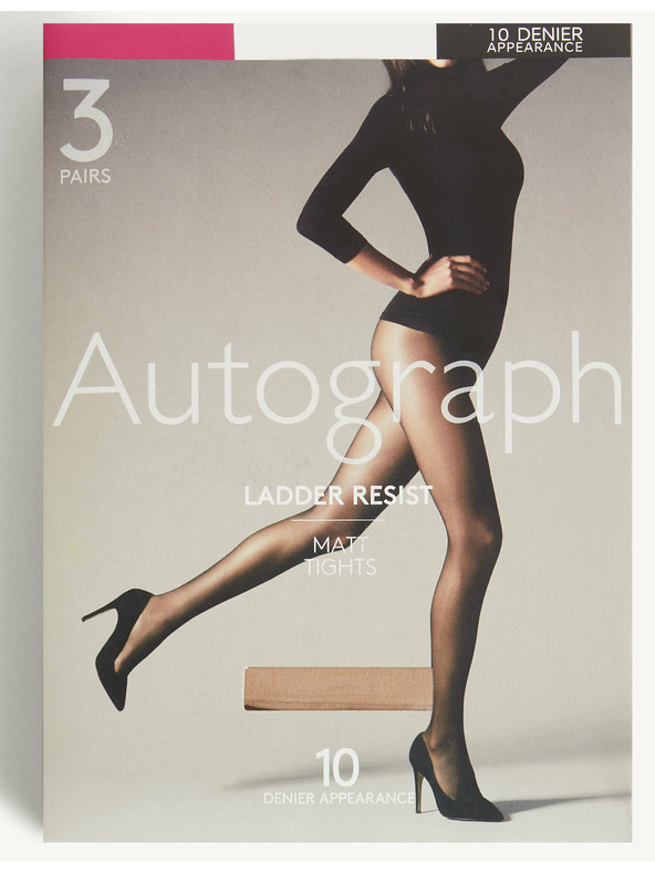 Marks & Spencer Hulahopke 10 DEN i mat tajice, 3 kom Marks & Spencer bež