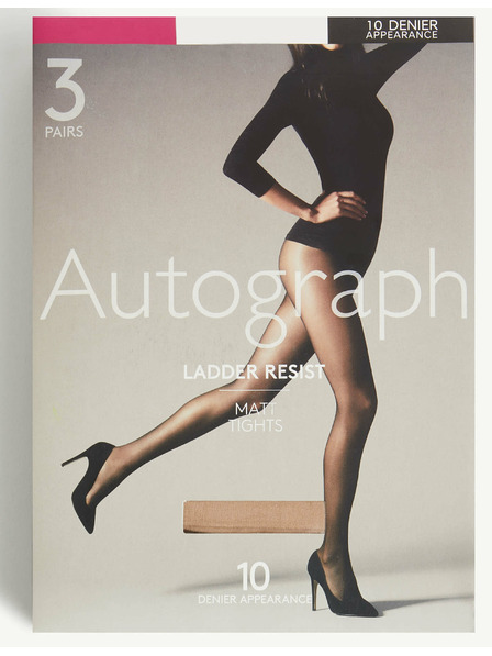 Marks & Spencer Hulahopke 10 DEN i mat tajice, 3 kom Marks & Spencer bež