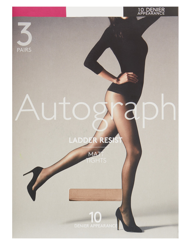 Marks & Spencer Hulahopke 10 DEN i mat tajice, 3 kom Marks & Spencer bež