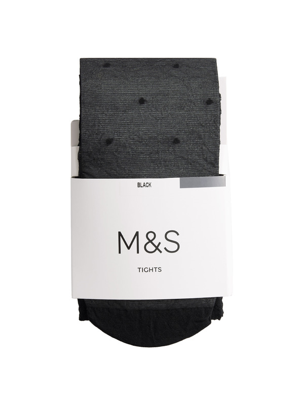 Marks & Spencer Marks & Spencer crne ženske tajice na prozirne točkice 20 DEN