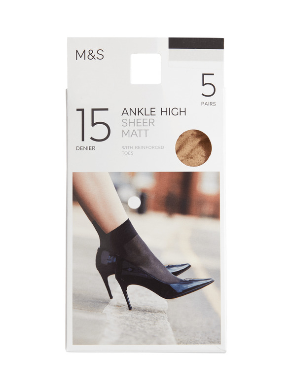 Marks & Spencer Paket od 5 pari mat čarapa, 15 DEN Marks & Spencer bež