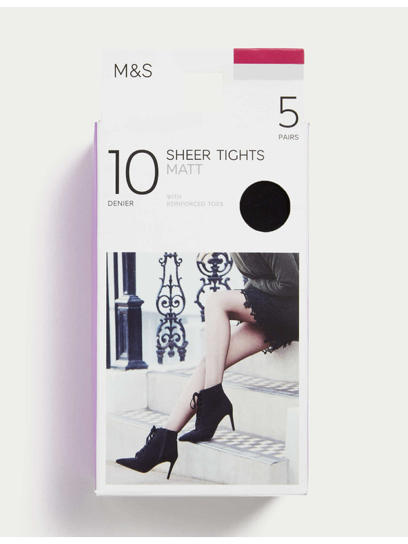 Marks & Spencer Set od pet crnih ženskih tajica Marks & Spencer 10 DAY