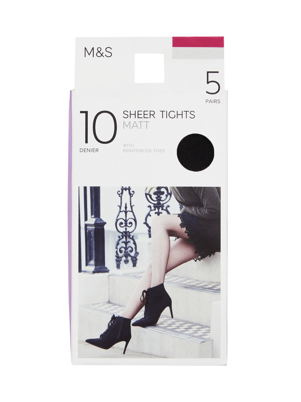 Marks & Spencer Set od pet crnih ženskih tajica Marks & Spencer 10 DAY