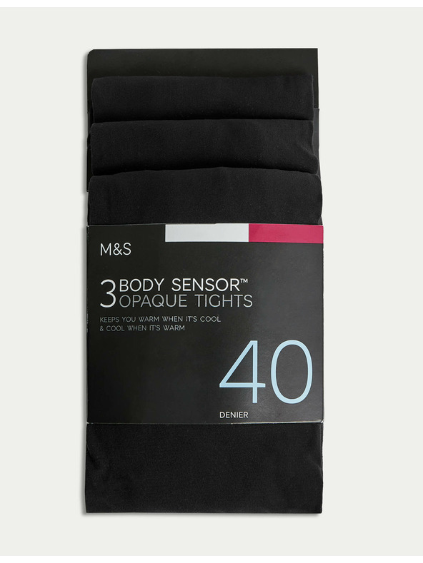 Marks & Spencer Marks & Spencer Body Sensor™ 40 DAY crne tajice Komplet od tri komada