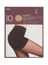 Marks & Spencer Flexifit™ prozirne tajice, lagano učvršćuju, 10 DEN, 2 paketa Marks & Spencer Beige