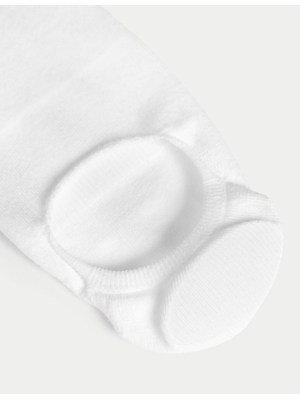 Marks & Spencer Pamučne niske čarape s podstavom za tenisice, set od 4 para Marks & Spencer bijele boje