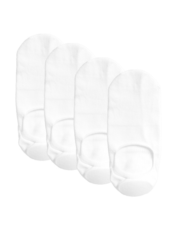 Marks & Spencer Pamučne niske čarape s podstavom za tenisice, set od 4 para Marks & Spencer bijele boje