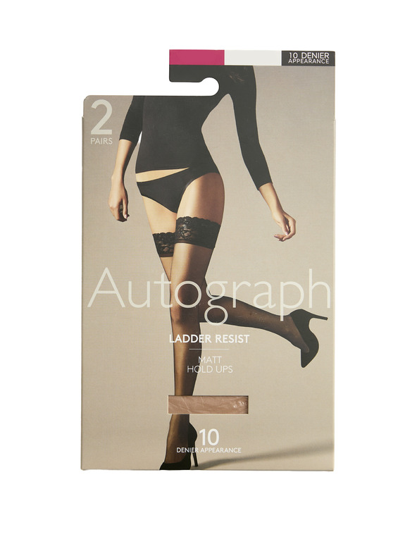 Marks & Spencer Set od dva para ženskih mat samodržećih tajica u tjelesnoj boji 10 DEN Marks & Spencer