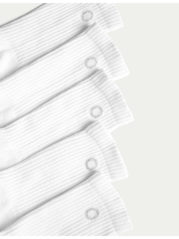 Marks & Spencer Set od pet pari ženskih sportskih čarapa u bijeloj boji marke Marks & Spencer