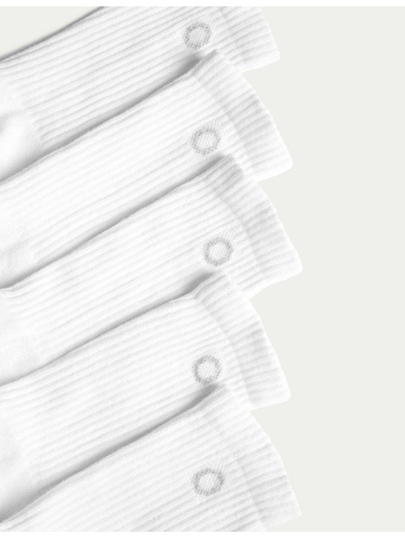 Marks & Spencer Set od pet pari ženskih sportskih čarapa u bijeloj boji marke Marks & Spencer