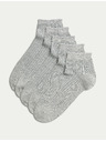 Marks & Spencer 5 pari bešavnih čarapa do gležnja Marks & Spencer sive