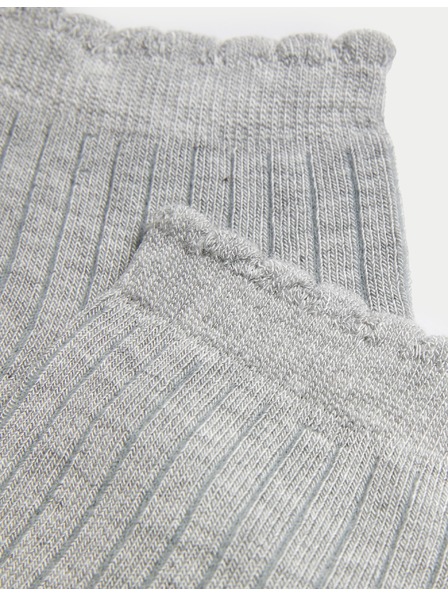 Marks & Spencer 5 pari bešavnih čarapa do gležnja Marks & Spencer sive