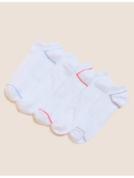 Marks & Spencer Set od pet pari bijelih ženskih čarapa Marks & Spencer