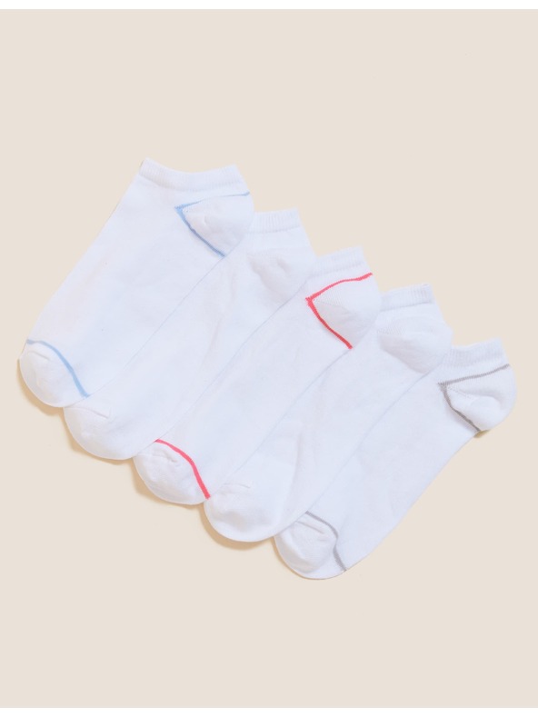 Marks & Spencer Set od pet pari bijelih ženskih čarapa Marks & Spencer