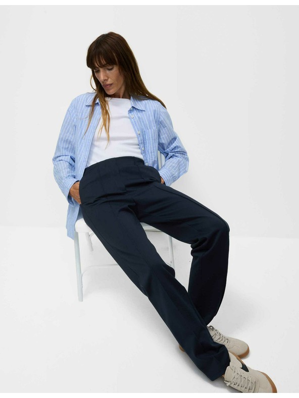 Marks & Spencer Marks & Spencer tamnoplave ženske hlače