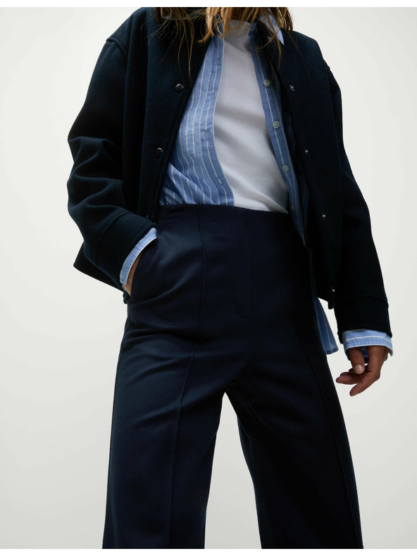 Marks & Spencer Marks & Spencer tamnoplave ženske hlače