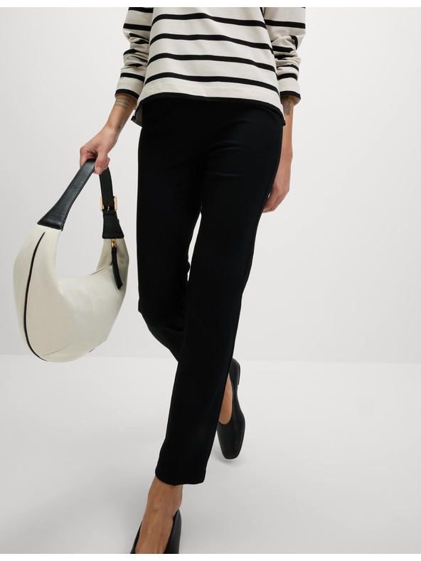Marks & Spencer Marks & Spencer crne ženske uske hlače od žerseja do gležnja