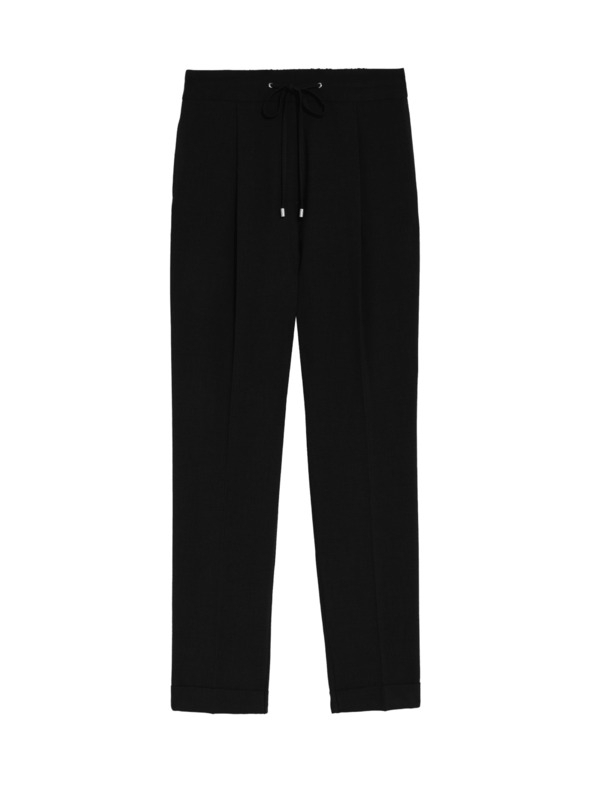 Marks & Spencer Marks & Spencer crne blago sužene hlače do gležnja s vezicama