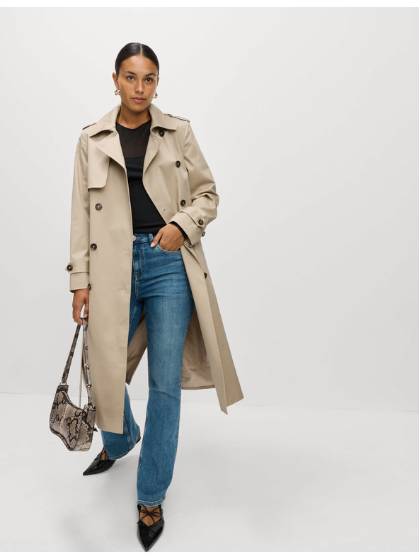 Marks & Spencer Bež ženski dugi baloner s remenom Marks & Spencer