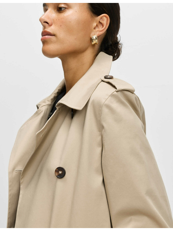 Marks & Spencer Bež ženski dugi baloner s remenom Marks & Spencer