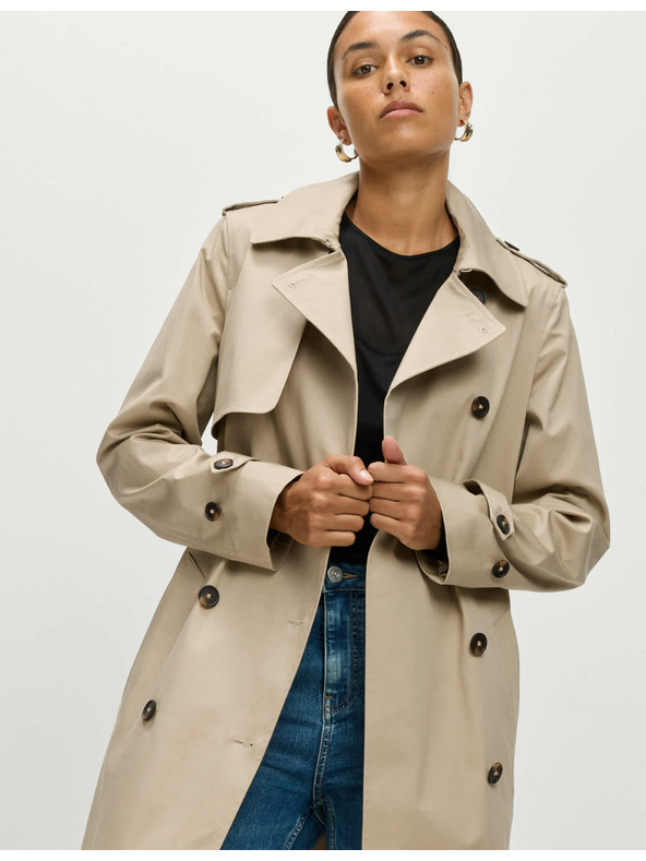 Marks & Spencer Bež ženski dugi baloner s remenom Marks & Spencer