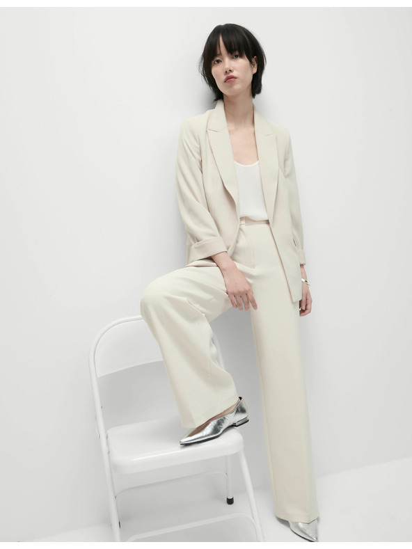 Marks & Spencer Jednoredna jakna širokog kroja Marks & Spencer bež boje