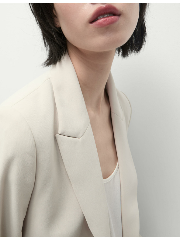 Marks & Spencer Jednoredna jakna širokog kroja Marks & Spencer bež boje