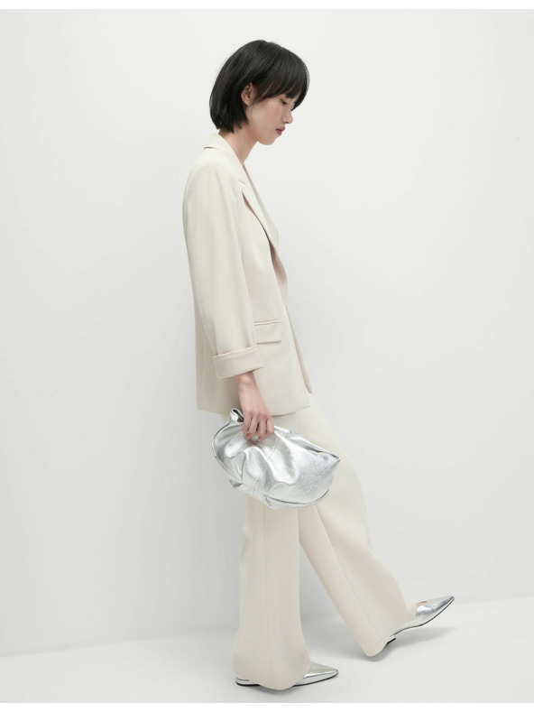 Marks & Spencer Jednoredna jakna širokog kroja Marks & Spencer bež boje