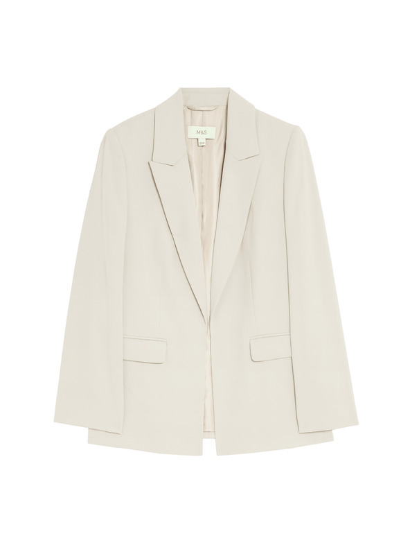 Marks & Spencer Jednoredna jakna širokog kroja Marks & Spencer bež boje