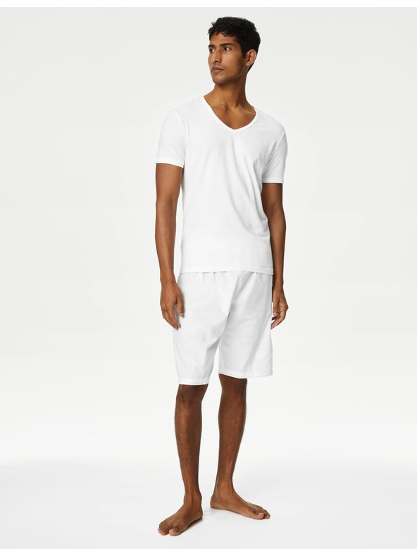 Marks & Spencer Set od tri muške osnovne majice kratkih rukava u bijeloj boji s Cool & Fresh™ tehnologijom Marks & Spencer