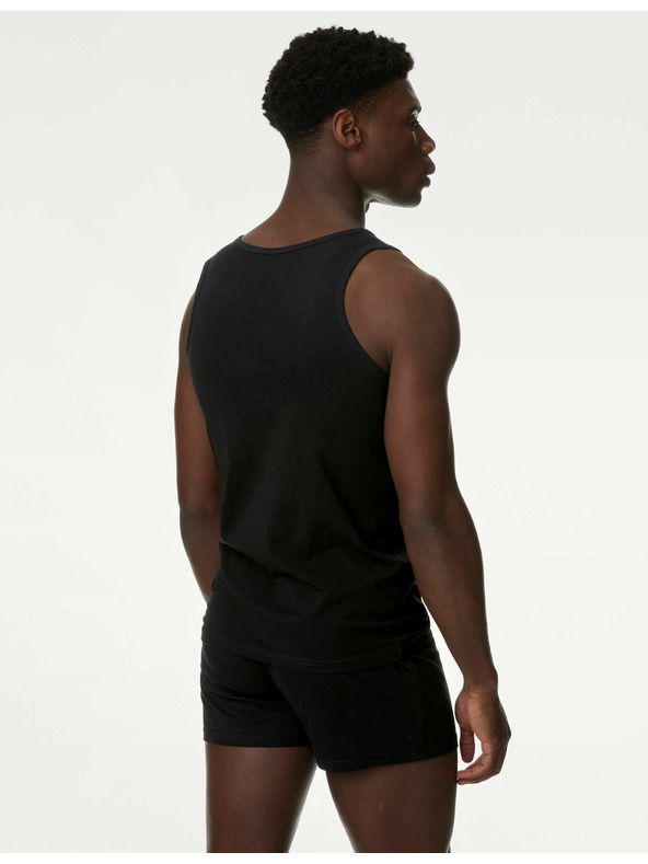 Marks & Spencer Komplet od tri muške osnovne majice bez rukava u crnoj boji s Cool & Fresh™ tehnologijom Marks & Spencer