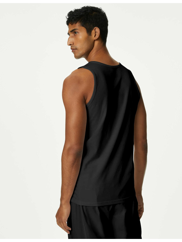 Marks & Spencer Komplet od tri muške osnovne majice bez rukava u crnoj boji s Cool & Fresh™ tehnologijom Marks & Spencer