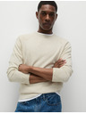 Marks & Spencer Krem pulover s okruglim izrezom od čistog pamuka Marks & Spencer