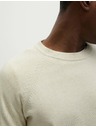 Marks & Spencer Krem pulover s okruglim izrezom od čistog pamuka Marks & Spencer