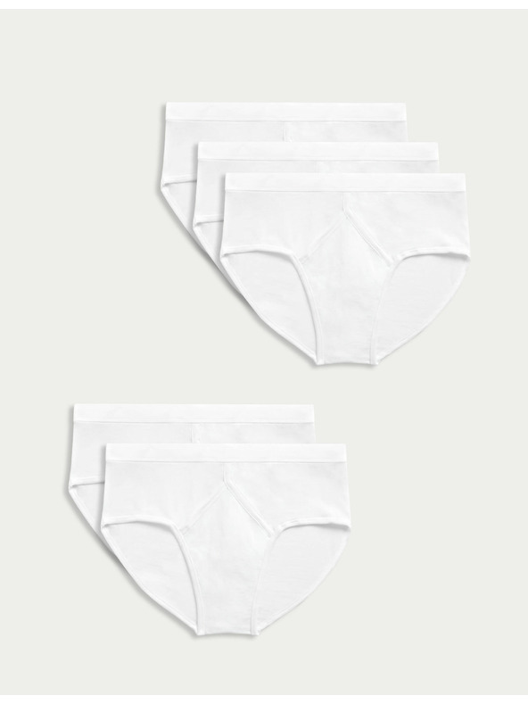 Marks & Spencer Set od pet muških gaćica Marks & Spencer bijele boje