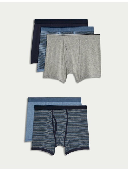 Marks & Spencer Set od pet muških bokserica u plavoj boji Marks & Spencer