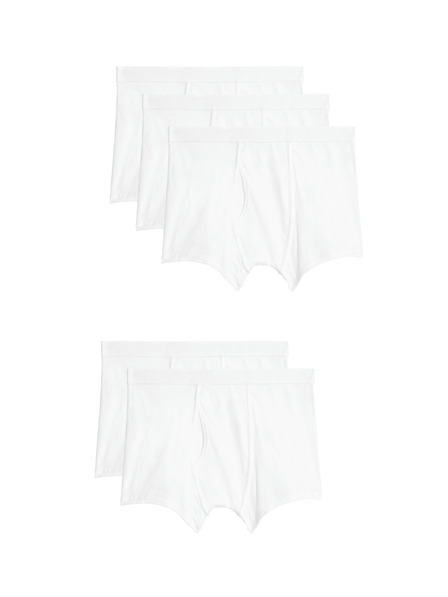 Marks & Spencer Rastezljive pamučne gaćice s Cool & Fresh™ tehnologijom, 5 kom Marks & Spencer bijele