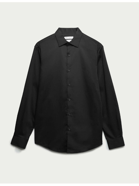 Marks & Spencer Marks & Spencer crna muška pamučna košulja