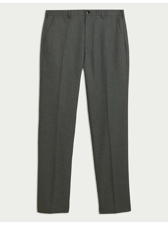 Marks & Spencer Glatke hlače za velike i visoke figure, regularnog kroja Marks & Spencer sive