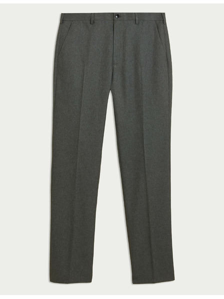 Marks & Spencer Glatke hlače za velike i visoke figure, regularnog kroja Marks & Spencer sive