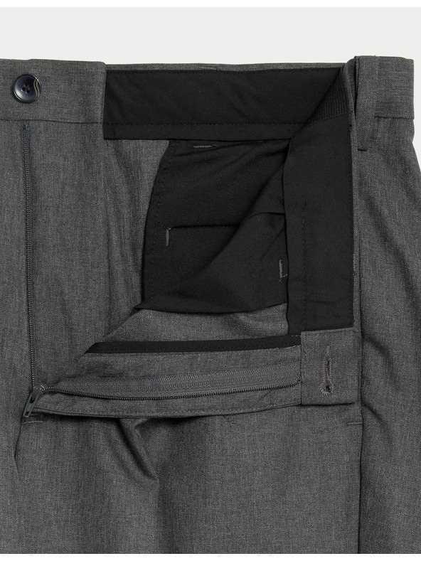 Marks & Spencer Glatke hlače za velike i visoke figure, regularnog kroja Marks & Spencer sive